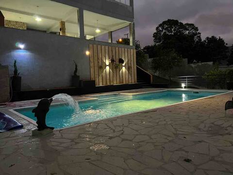 House with Games Hall, Swimming Pool and BBQ.