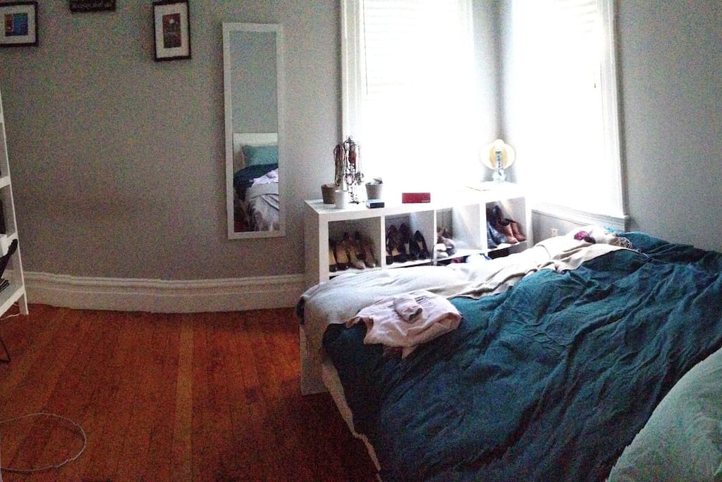 Bedroom one with queen.