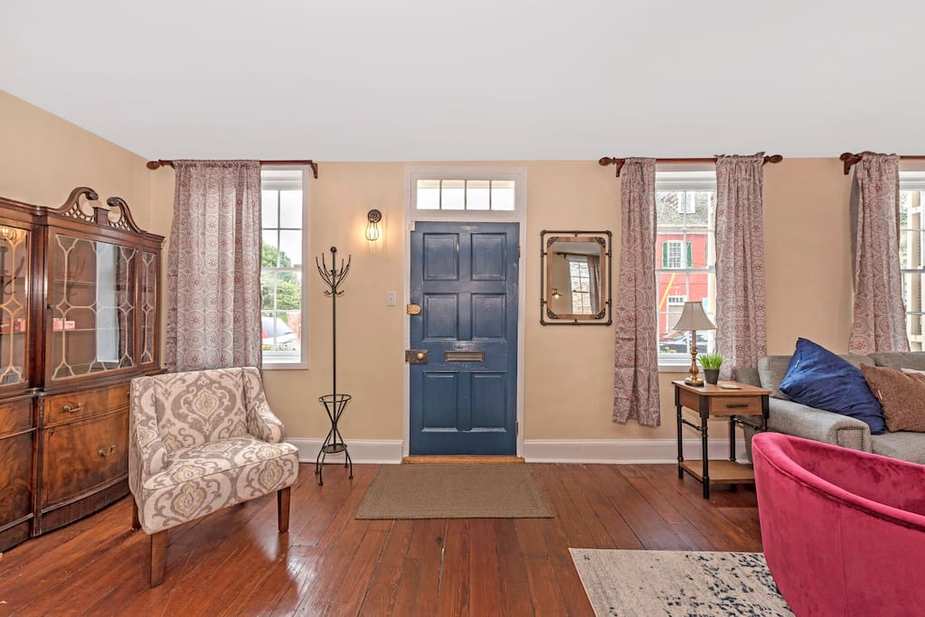 Front door from the 1st-floor living area.