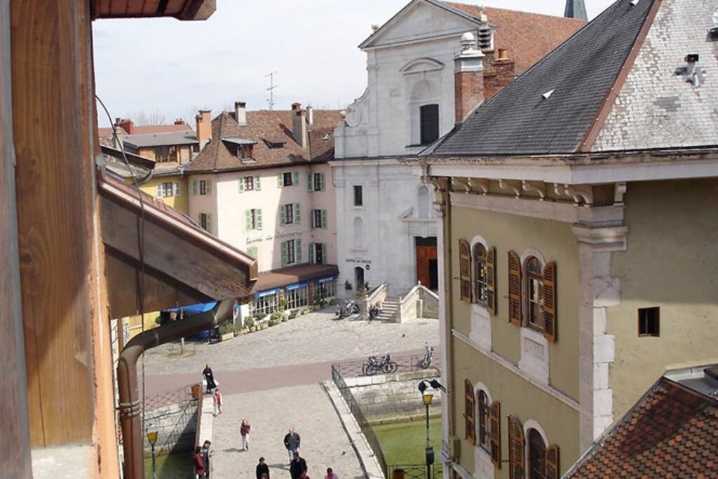 Exemple de la vue d'une des chambres