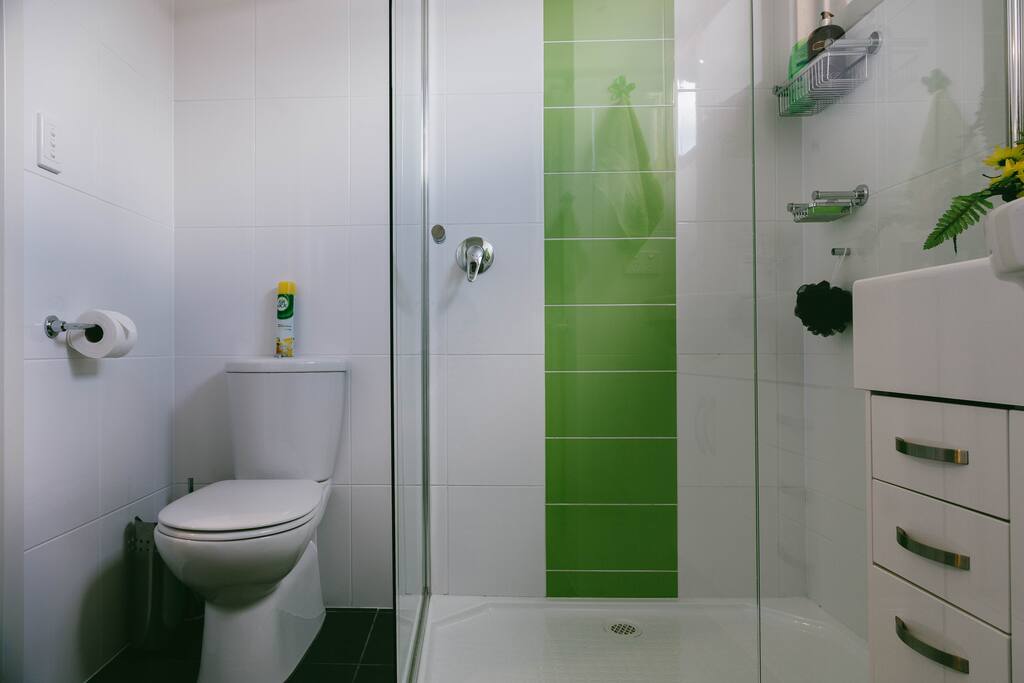 2 way ensuite between bedroom and lounge