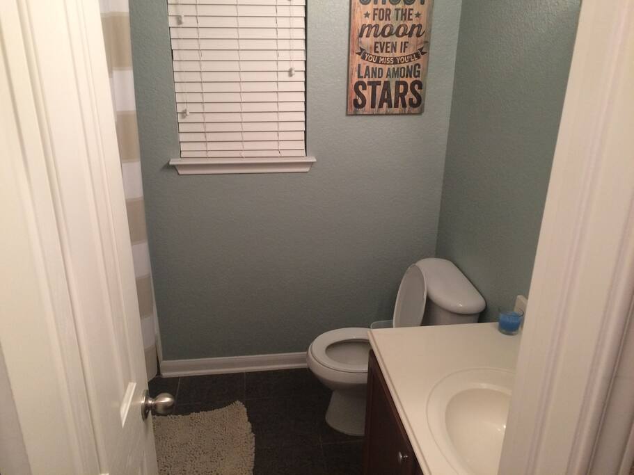 Private clean bathroom