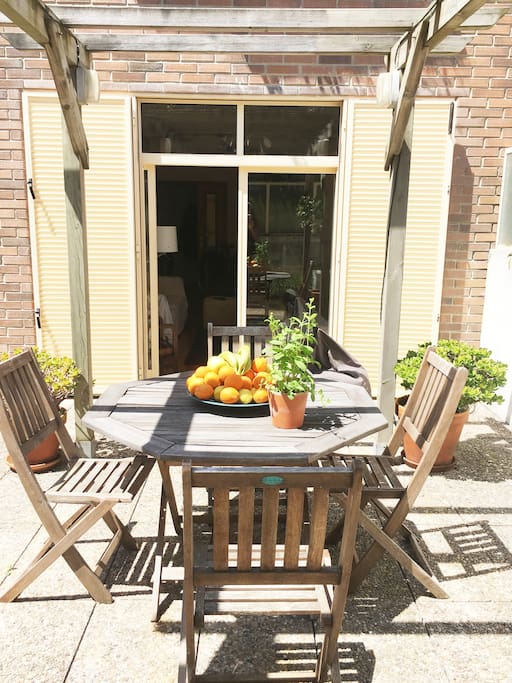 Sunny terrace where you can sunbath, have your meals, read or just relax...