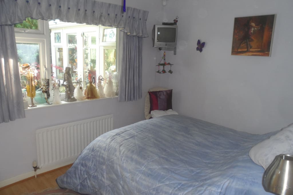 Bedroom from another angle - bigger TV has now been installed