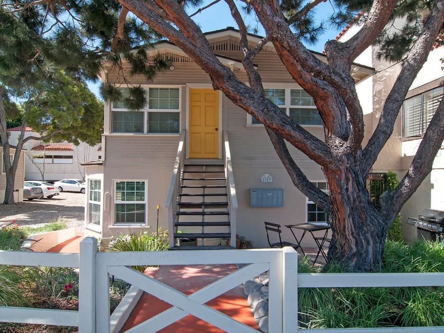 Yard / Upper Patio Entrance -The apartment is located in the heart of Old Town – Birthplace of California