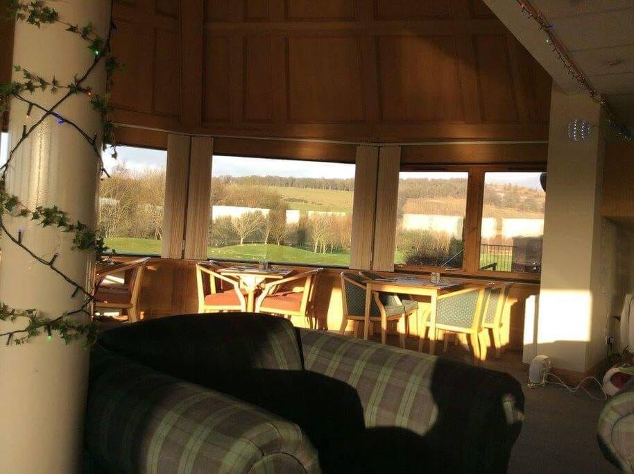 Enjoy your breakfast while taking in the views