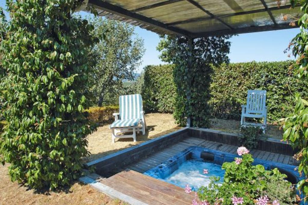 Hot-tub in garden