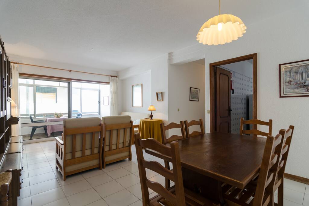Living room and dinner table