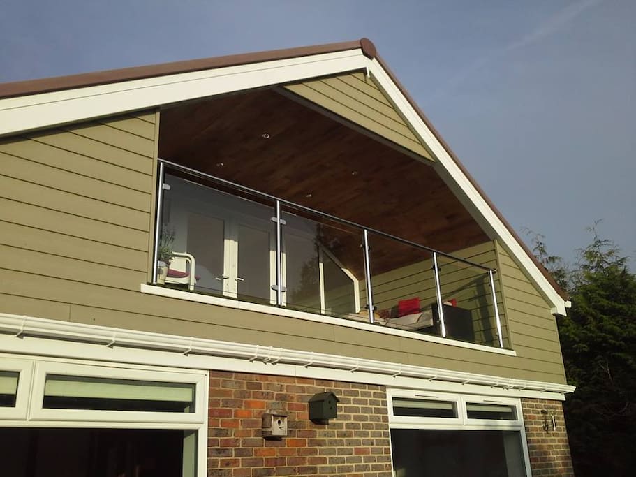 South facing balcony