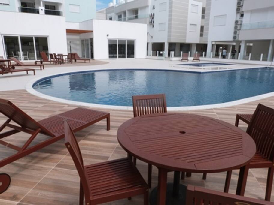 Área da piscina