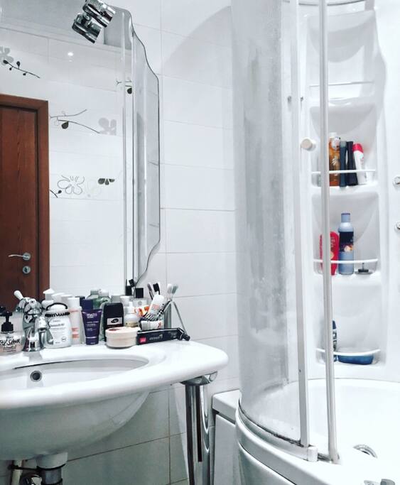 Large bathroom/towels/hair dry/and all necessary