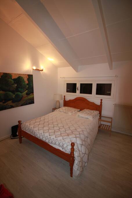 Double bedroom upstairs with direct access to terrace