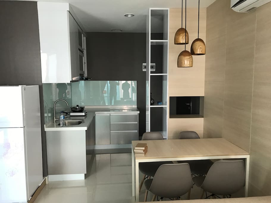 Kitchen and dining area