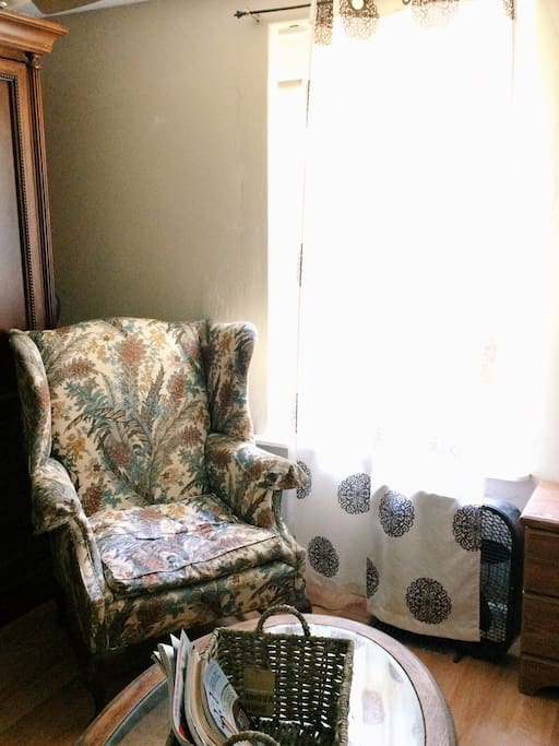 Soft natural light makes for an enjoyable afternoon lounging around and reading