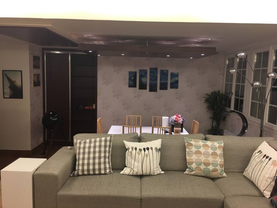 Dining room from living