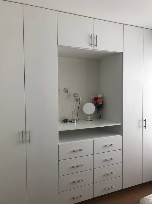 Closet inside the room (hangers are provided)