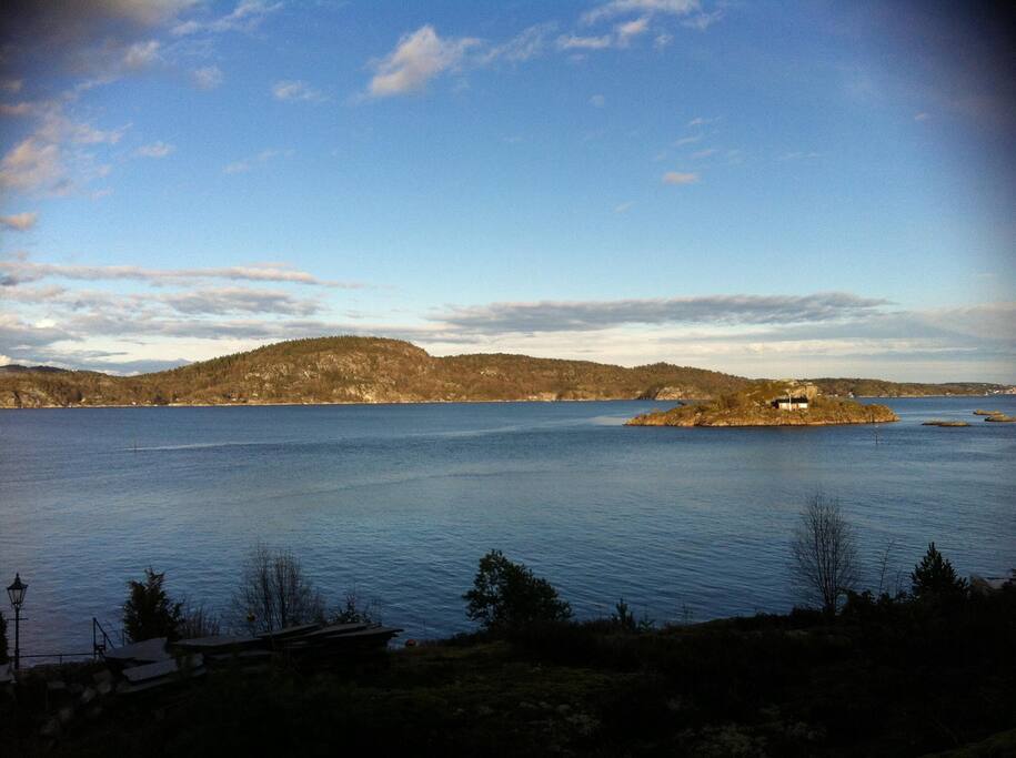 Utsikten fra hytta