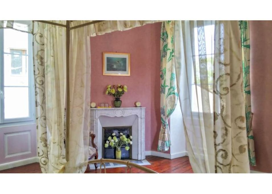 vintage marble fireplace