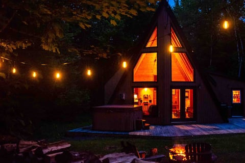 Cozy Wentworth A Frame Cabin w Hot Tub & Fireplace