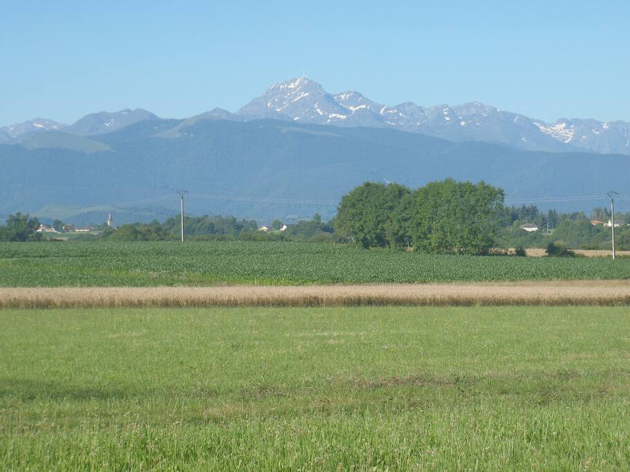 Les Pyrénées vues depuis Lutilhous