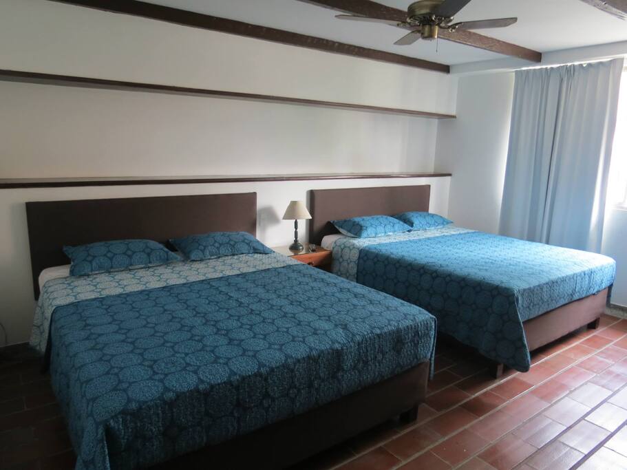 Two Queen beds
