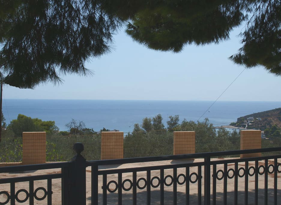 view from the balcony