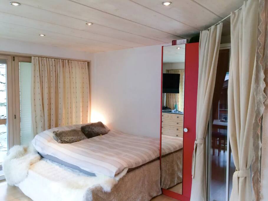 comfortable bed