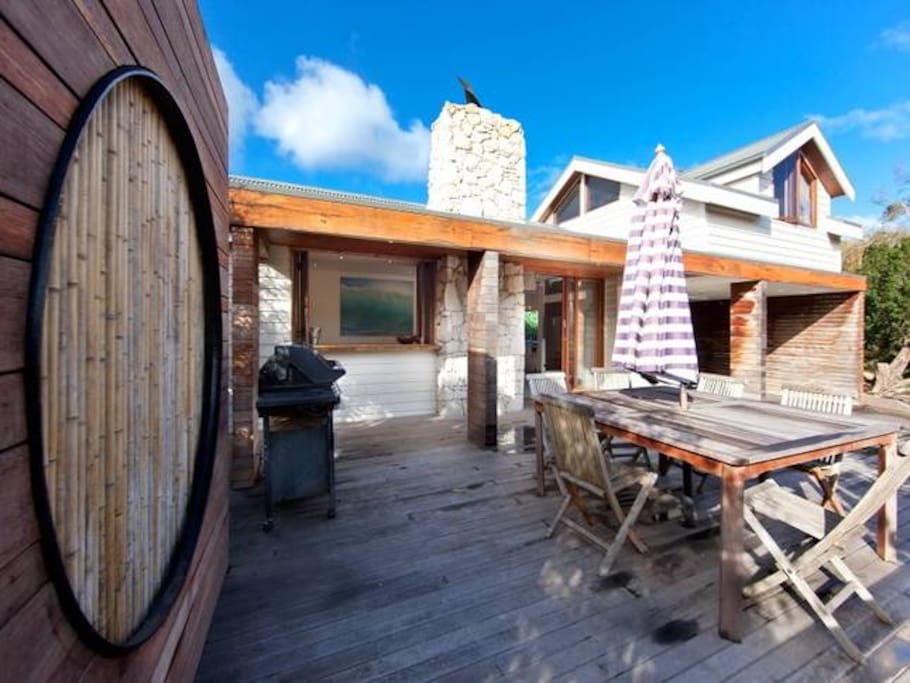 Sunny Deck and barbeque area