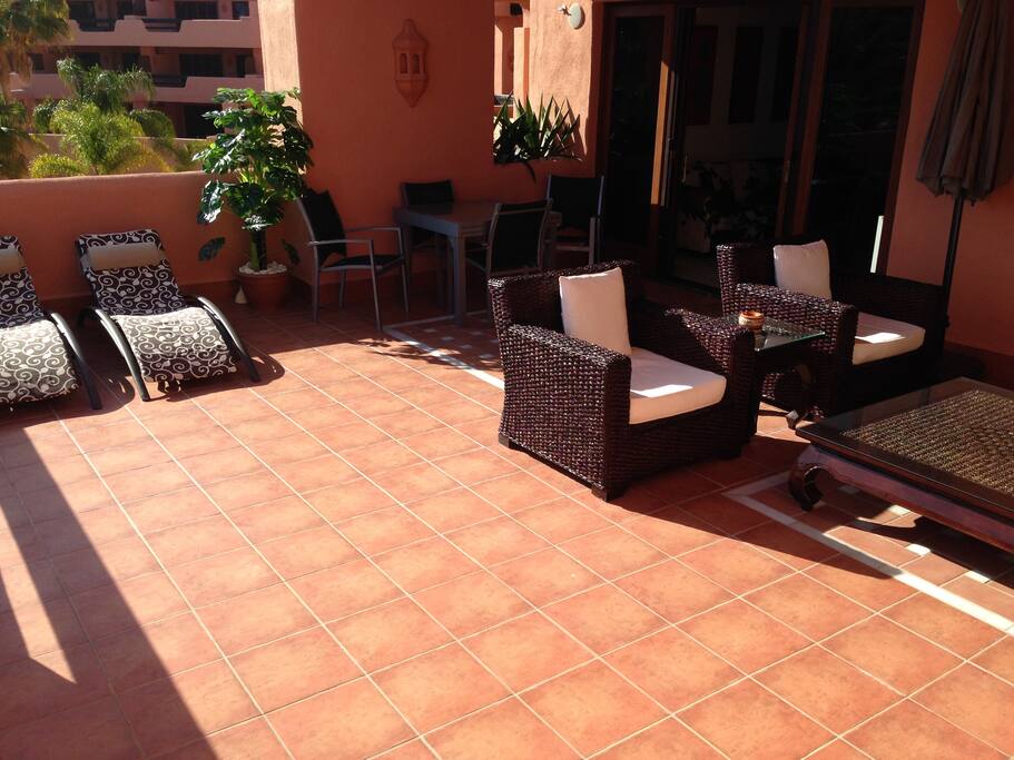 Large terrace area