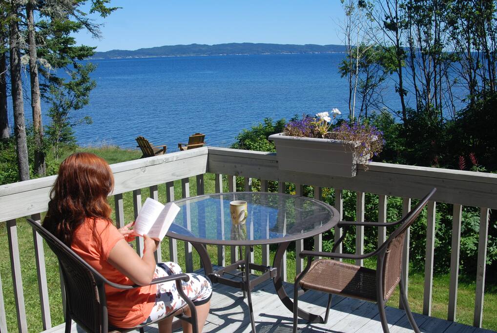 La baie de Gaspé vue du patio sud.