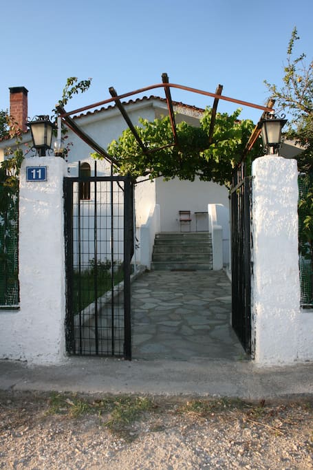 The entrance to the garden