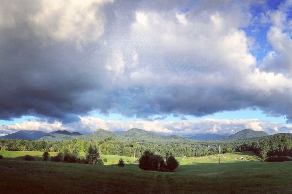 Adirondack Mountain Yurt at Blue Pepper Farm Yurts for Rent in Jay