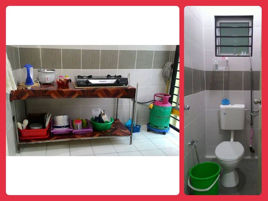 Kitchen and Toilet