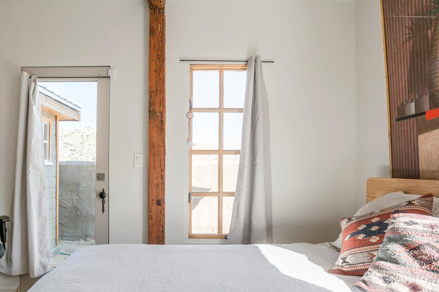 Queen bedroom one at the desert ranch