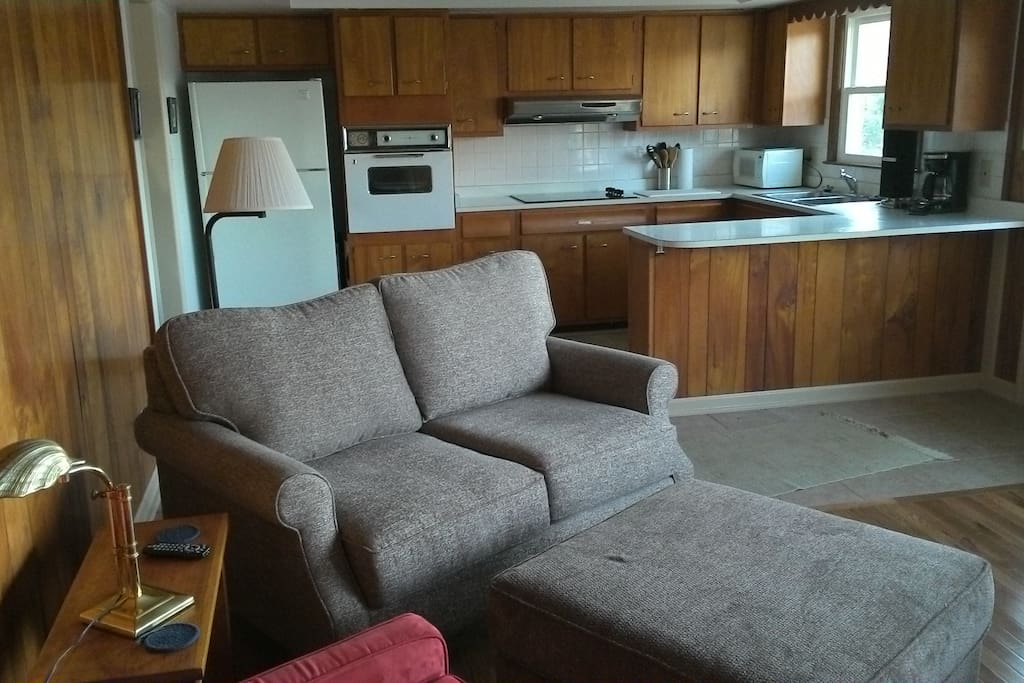 Kitchen and den