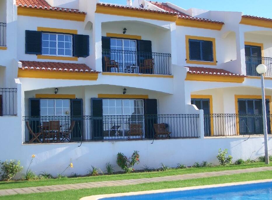 Rear overlooking pool