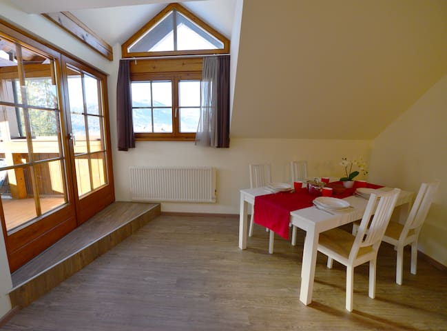 Apartment with balcony, sauna & private beach