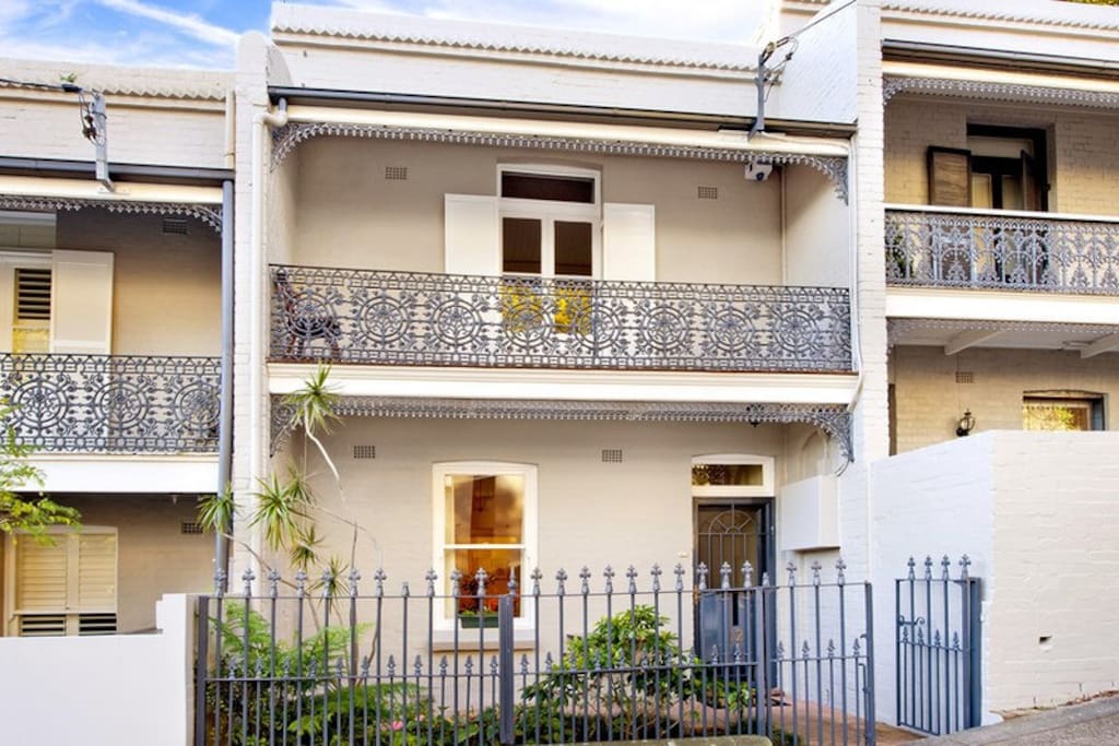 The front of the house