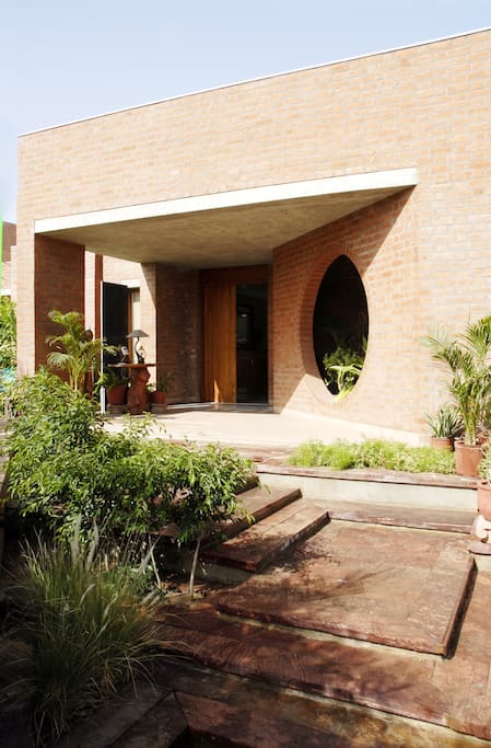 Entrance to the house