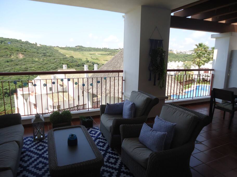 Nature and golf front views from outdoor terrace