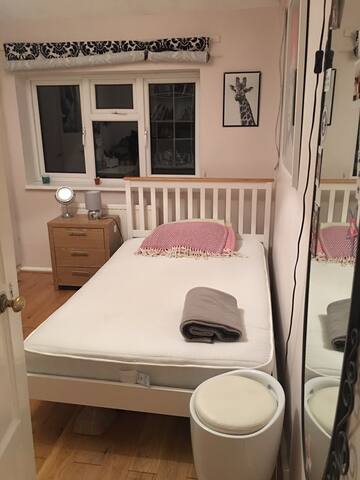 Small double bed in quiet, rural village.