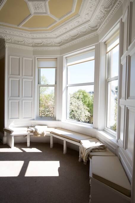 Window seating in the lounge