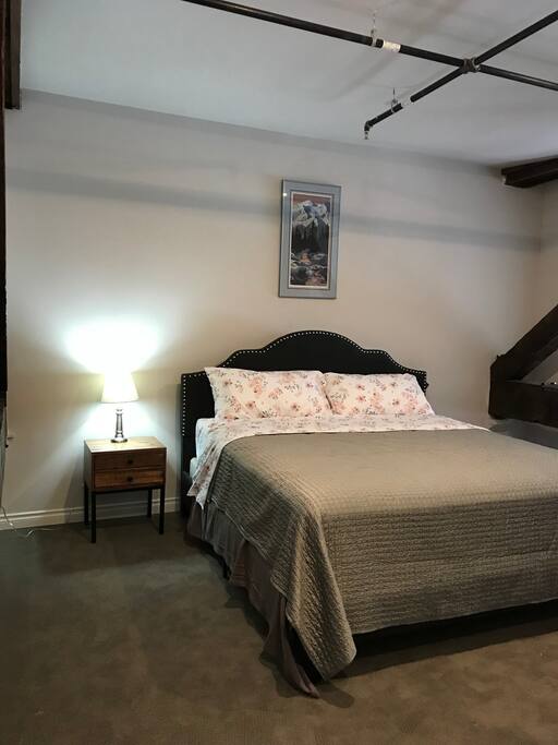 Upstairs king size bed.