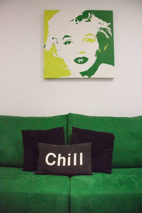 Sofa-bed, decoration.
