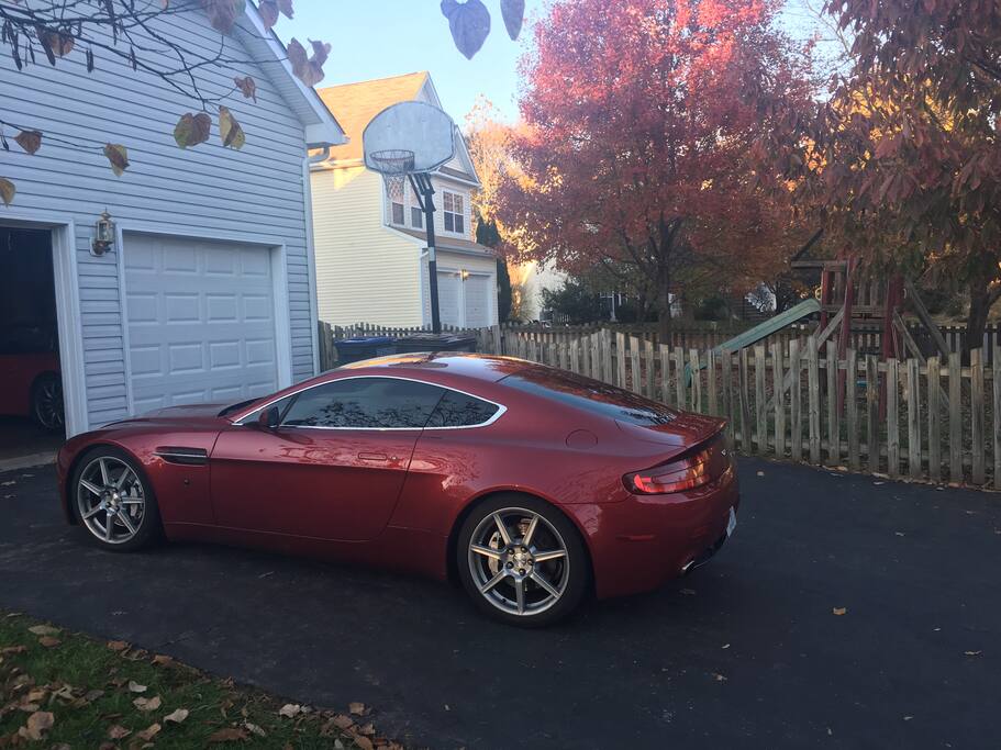 Basketball hoop. Aston Martin available to rent, too!