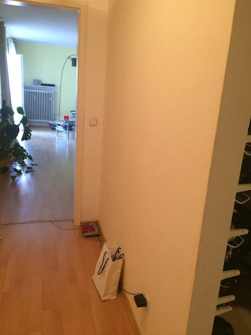 Flur und Wohnzimmer
