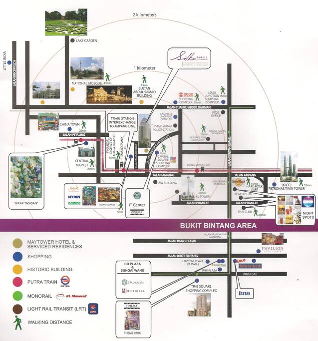 Convenient located - close to tourist spots, KLCC, various places. In fact, there is a free bus (from Tourism board) around KL which bus stop is right outside this hotel