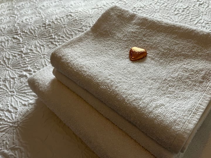 Egyptian cotton towels and chocolate treats.  Because you're worth it.