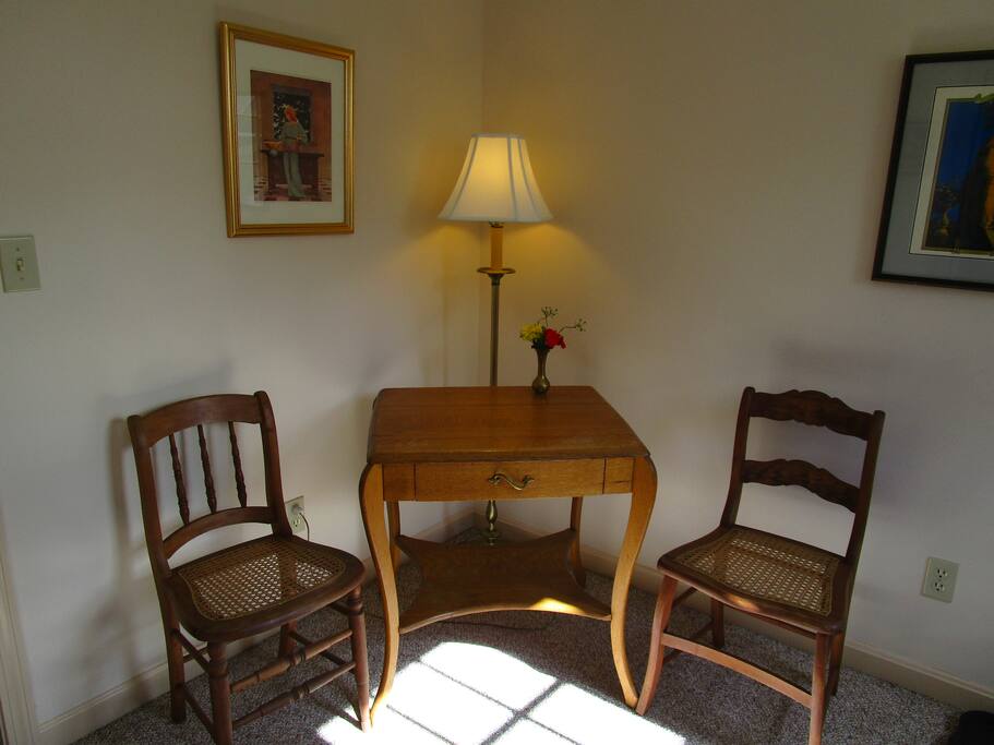 Front room with desk/table