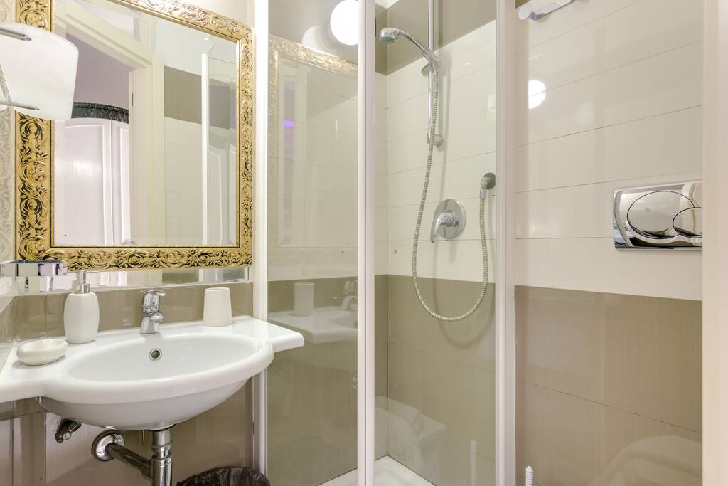 Bathroom cleaned every day.